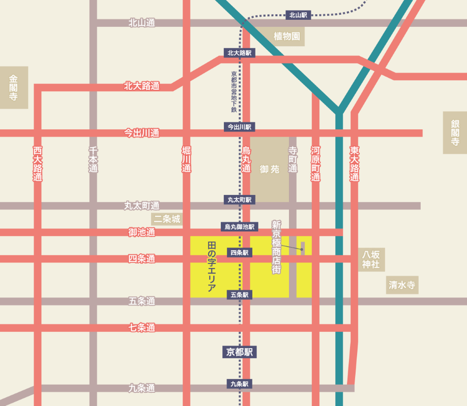 京都 通り名MAP